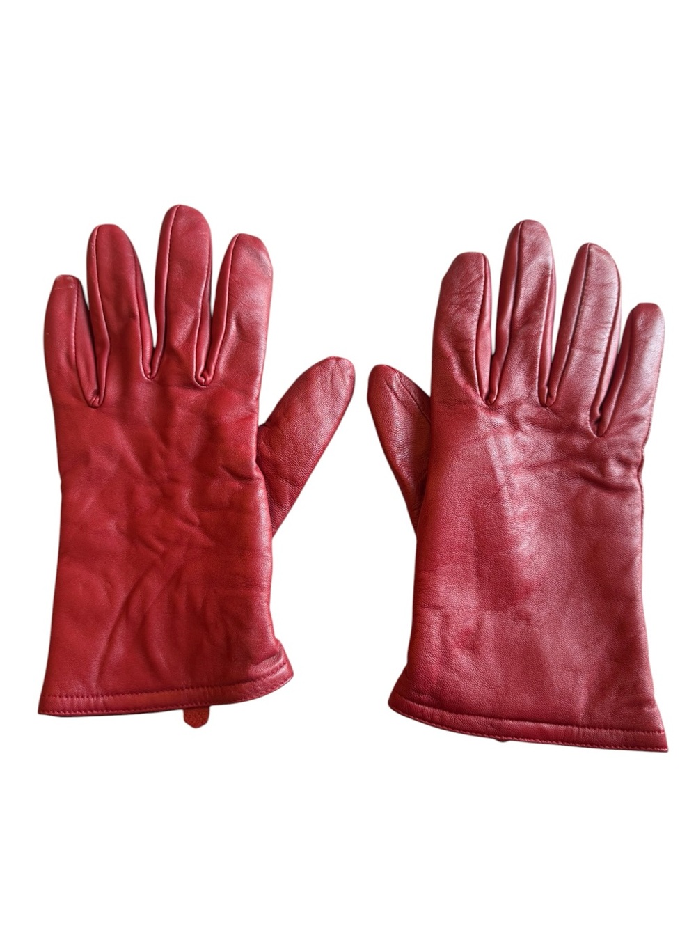 3M Thinsulate Red Leather Women's Gloves - Picture 4 of 6